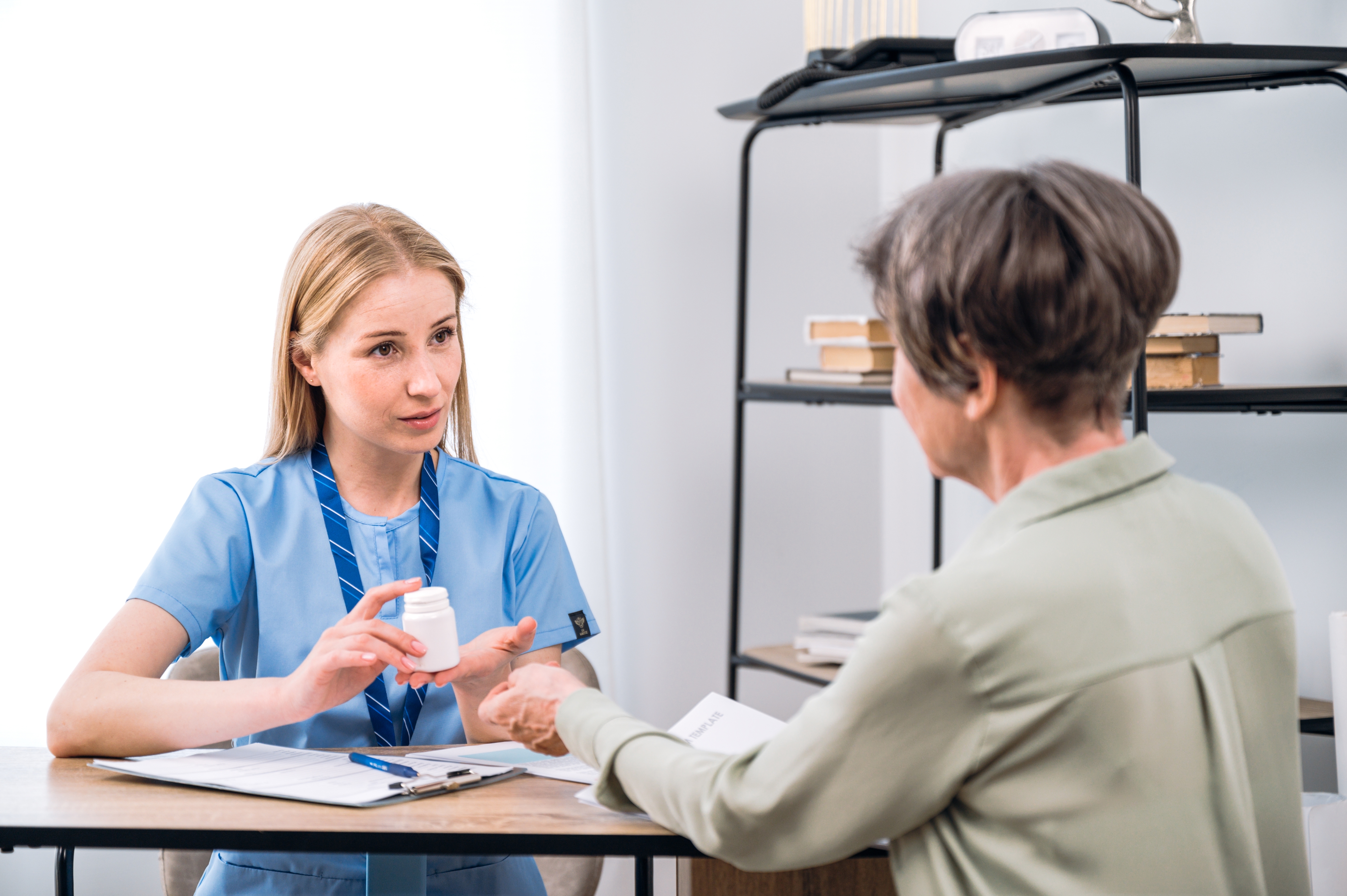 Image showing registered nurse prescriber prescribing medication