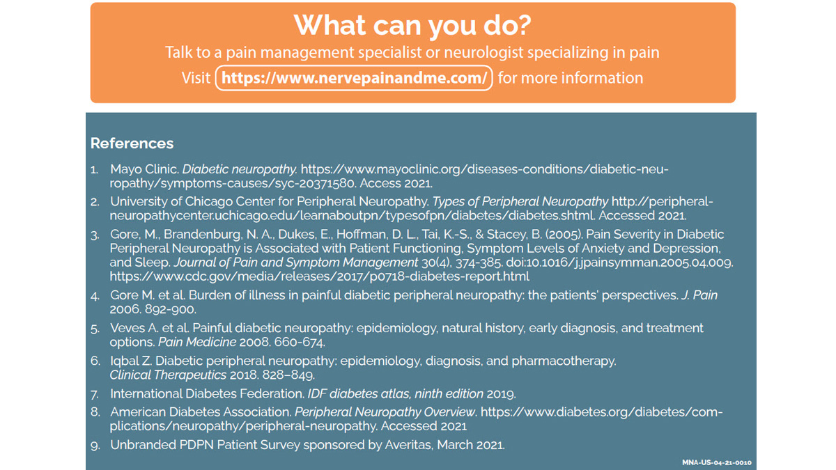 Infographic: Diabetic nerve pain of the feet and you. What can you do?