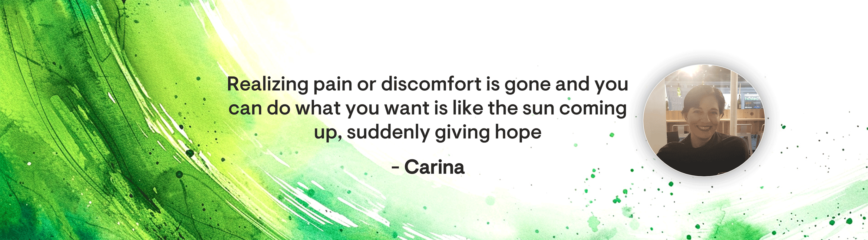Carina’s story: confronted with cancer pain