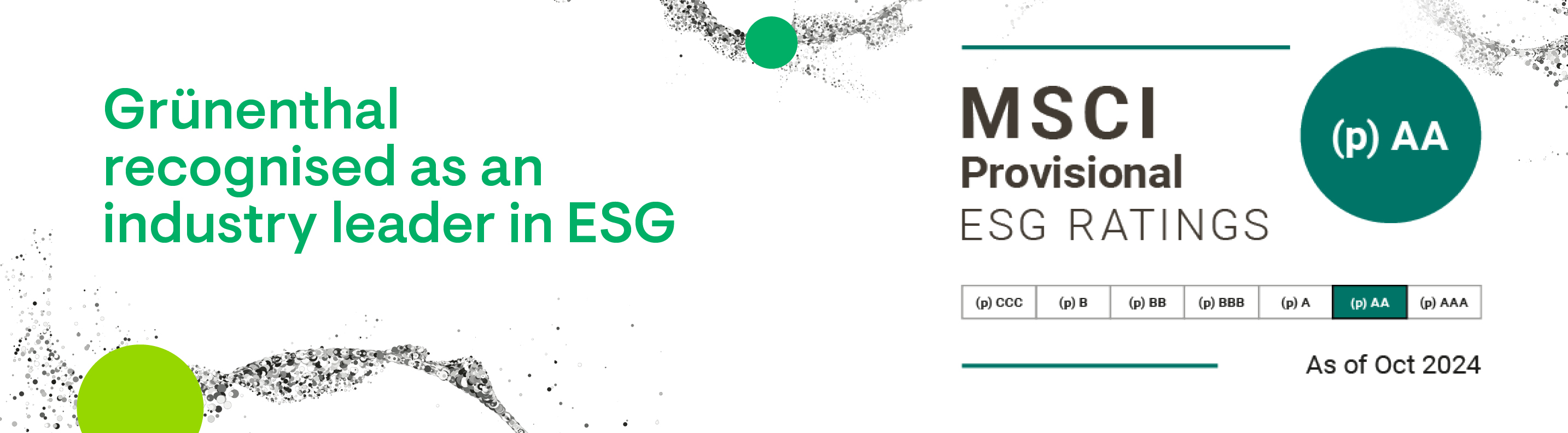 MSCI recognises Grünenthal as an ESG industry leader