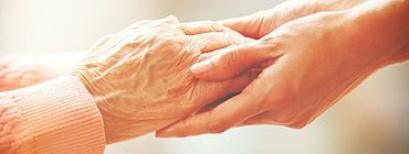 Holding hands  - Dignity in the final stage of life