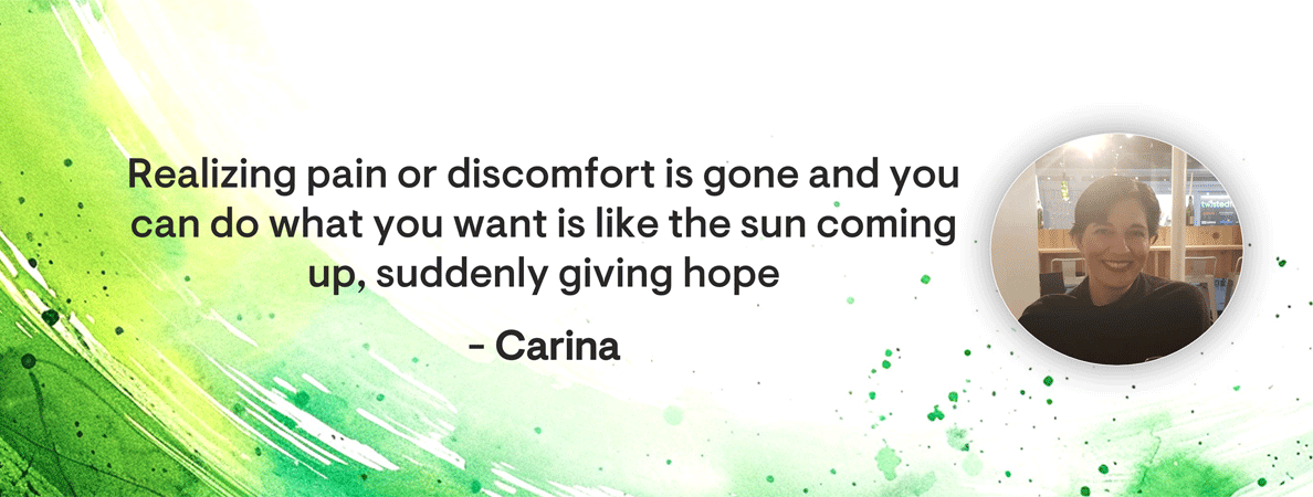Carina’s story: confronted with cancer pain