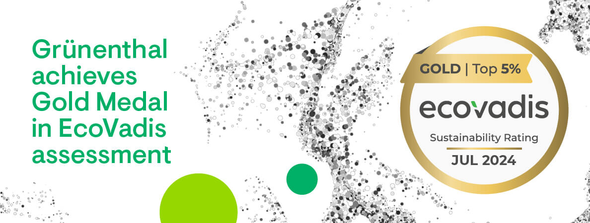 Grünenthal achieves Gold Medal in EcoVadis assessment