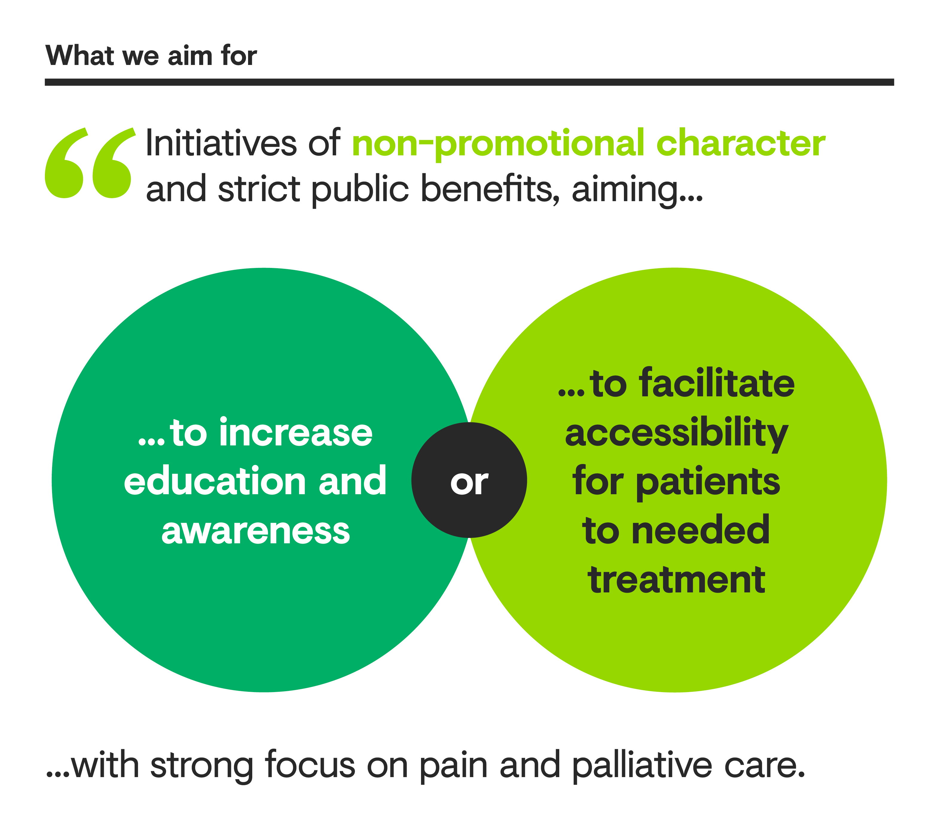 Awareness and accessibility initiative aim infographic