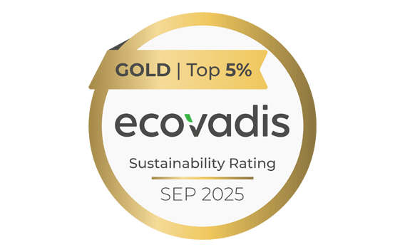 Ecovadis Gold medal for sustainability 2025