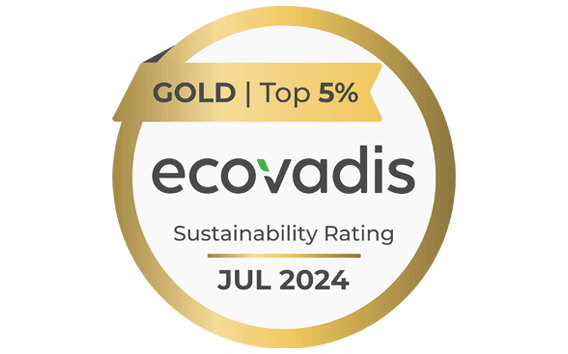 Ecovadis Gold medal for sustainability