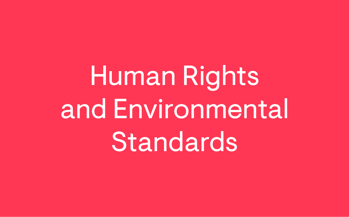 Grünenthal’s Statement of Compliance with Human Rights and Environmental Standards
