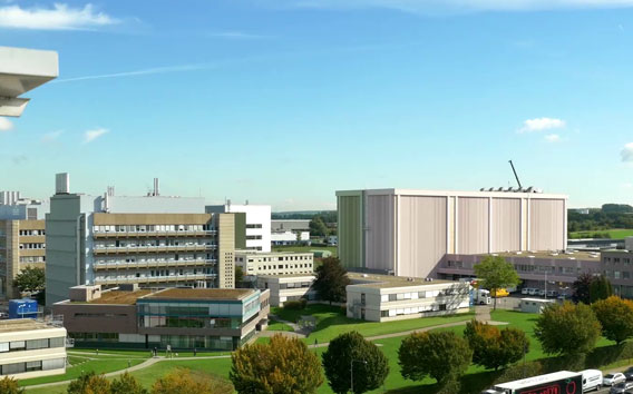 Aerial view Grünenthal Campus, Headquarters, Aachen Germany