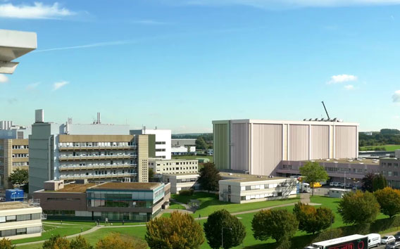 Aerial view Grünenthal Campus, Headquarters, Aachen Germany
